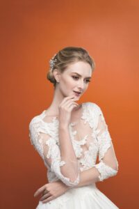 Bridal makeup on model
